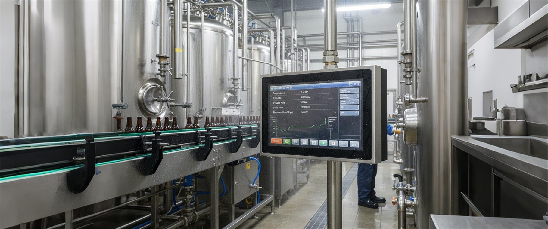 Sihovision industrial panel PCs performing in a brewery